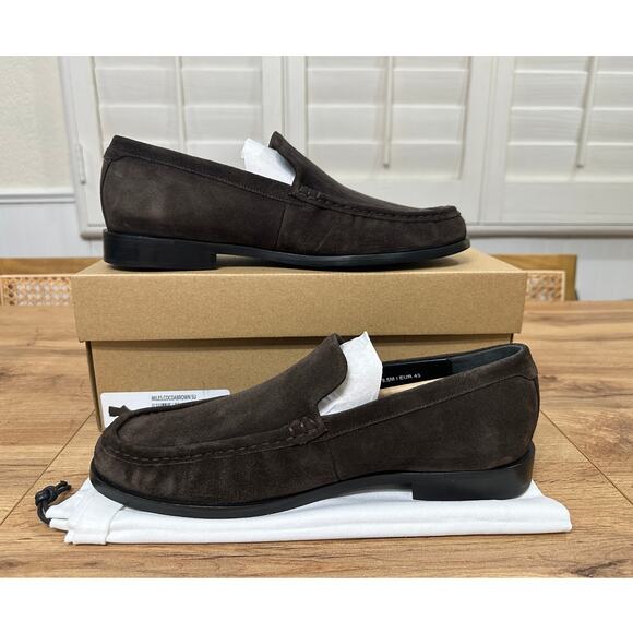 Vince Men\'s Miles Loafers Cocoa Brown Suede Size 9.5 NIB Minimalist Preppy main image 13